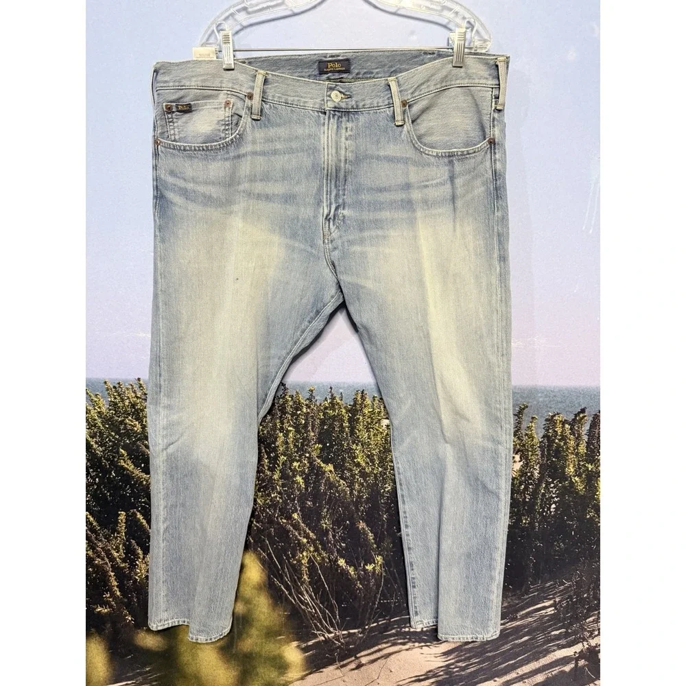 Polo Ralph Lauren Hampton Relaxed Straight Blue Jeans 40x30